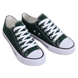 Grønne klassiske damesneakers 7050Y Grøn