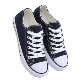 Marineblå kvinders klassiske sneakers 7050Y Dk Blue marine blå