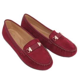 Burgundy loafers til kvinder FM3024 Vin rød