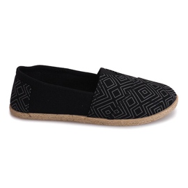 Linned Espadrilles B211-2 sorte sneakers