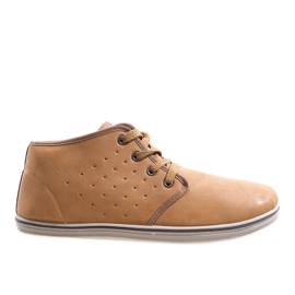 Moderigtige høje sneakers TL354-1 Camel brun