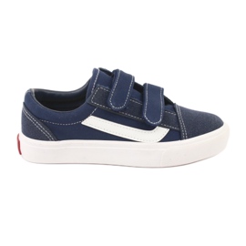 Velcro sneakers AlaVans Atletico 18081 navy hvid marine blå