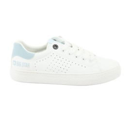Hvide sneakers BIG STAR 274482 blå