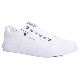 Big Star Herresneakers bundet hvide AA274511