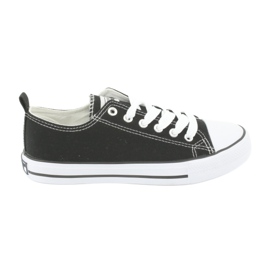 American Club Klassiske bundne sneakers LH04/22 Sort