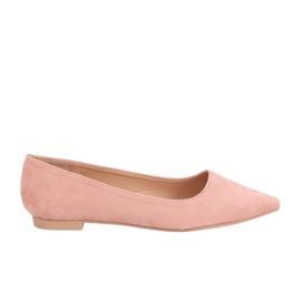 Lyserøde spidse ballerinas A822 Lyserøde