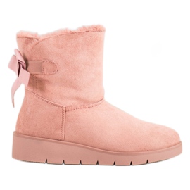 SHELOVET Pink Mukluki på platformen lyserød