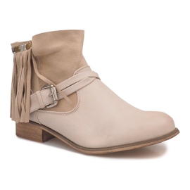 Dekoreret med støvler 341-PA Beige