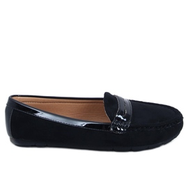 Sorte kvinders loafers FM2958-3 Sort