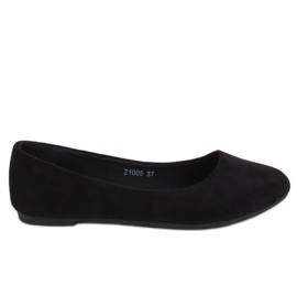 Sort almindelig ballerina Z1005 Sort