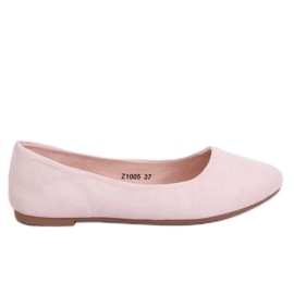 Glatte pink ballerinaer Z1005 Pink lyserød