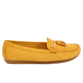 Gule kvinders loafers L7183 Yellow II Quality