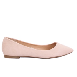 Dame beige ballerinaer P3T1168-6 Aprikos