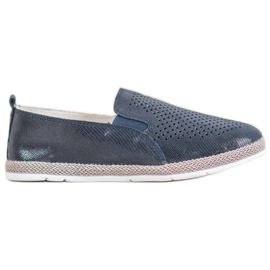 Goodin Åbent læder Espadrilles blå