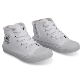 High-top børnesneakers Y1312 Hvid