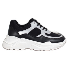 SHELOVET Stilfulde sneakers hvid sort