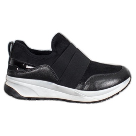 SHELOVET Slip-on sko på platformen sort