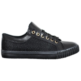Muto Sorte sneakers med mesh