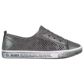 VINCEZA Læder Sneakers grå
