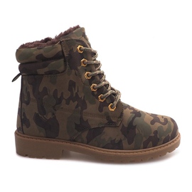 Isolerede træstøvler Camo BED08 Grøn