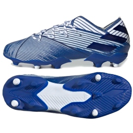 Adidas Nemeziz 19.1 Fg Jr EG7238 fodboldstøvler flerfarvet hvid