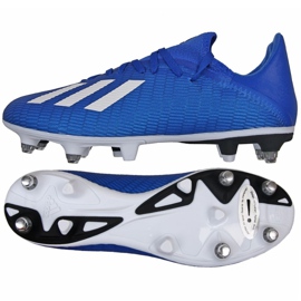 Adidas X 19.3 Sg M EG7165 fodboldstøvler blå blå