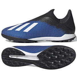 Adidas X 19.3 Ll Tf M EG7176 fodboldstøvler blå blå