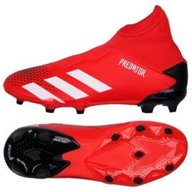 Adidas Predator 20.3 Ll Fg Jr EF1907 fodboldstøvler rød rød