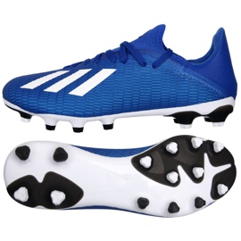 Adidas X 19.3 Mg M EG1493 fodboldstøvler blå blå