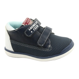 American Club Amerikanske sportssko til velcro GC12 Navy Blue blå