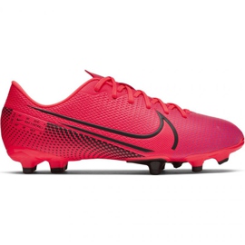 Nike Mercurial Vapor 13 Academy FG / MG Jr AT8123-606 fodboldsko rød appelsiner og røde