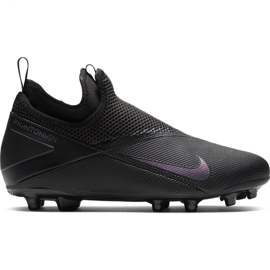 Nike Phantom Vsn 2 Academy Df FG / MG Jr CD4059-010 fodboldsko sort sort