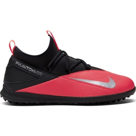 Nike Phantom Vsn 2 Club Df Tf Jr CD4079-606 fodboldsko rød appelsiner og røde