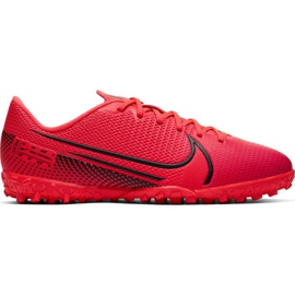 Nike Mercurial Vapor 13 Academy Tf Jr AT8145-606 fodboldsko rød appelsiner og røde