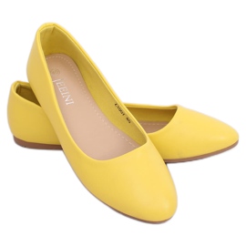 Gule almindelige ballerinas Z1007 Gul