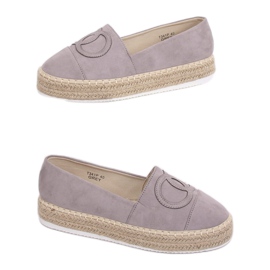 Grå Espadriller til kvinder T341P Grå