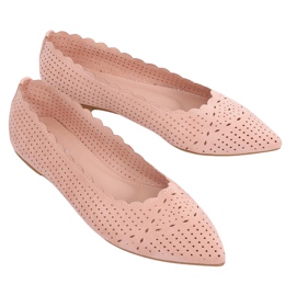 Pink åbent ballerina NK18P Pink lyserød