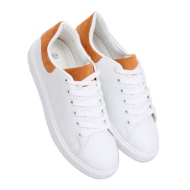 Hvide kvinders sneakers LA85P Camel