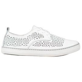 Goodin Hvide læder sneakers