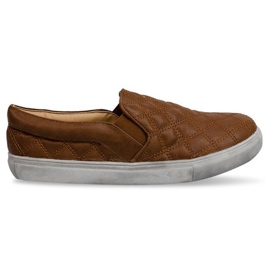 Quiltet Slip On Slip On 9033 Camel brun
