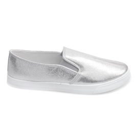 Skinnende sneakers 368 sølv grå