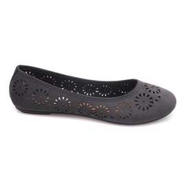 Openwork Ballerinas A009 Grå