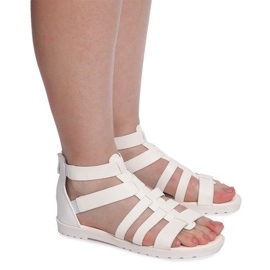 Romerske sandaler LEI-109 Hvid