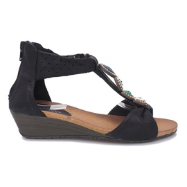 Sort Perlina kile sandaler