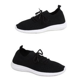 Sorte sportssko 7753-Y Sort