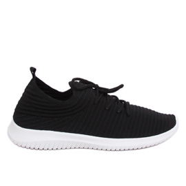 Sorte sportssko 7759-Y Sort
