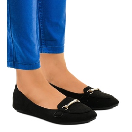 Sorte mokasiner ballerinas 2S2018-56