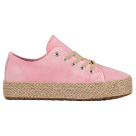 Kylie Stilfuld Espadrilles lyserød