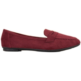 Fama Klassiske loafers rød