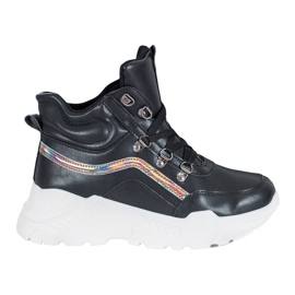 Ideal Shoes Mode støvler sort
